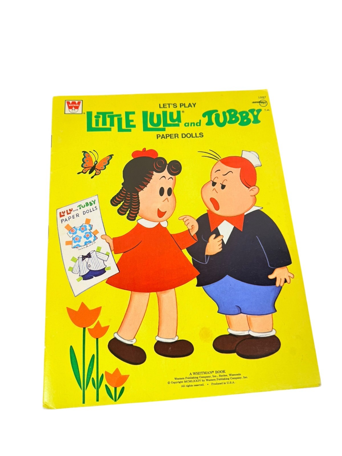 Vintage 1974 Whitman Little Lulu & Tubby Paper Doll Book Uncut Complete Dress Up