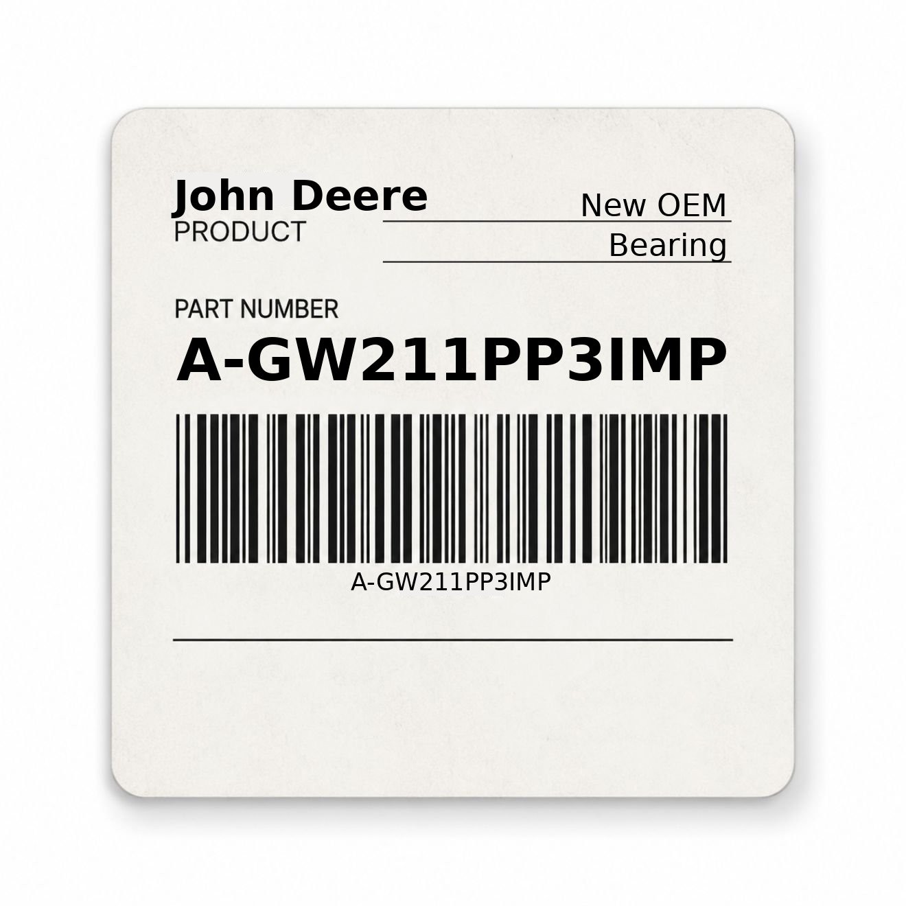 A-GW211PP3IMP Bearing Surplus John Deere