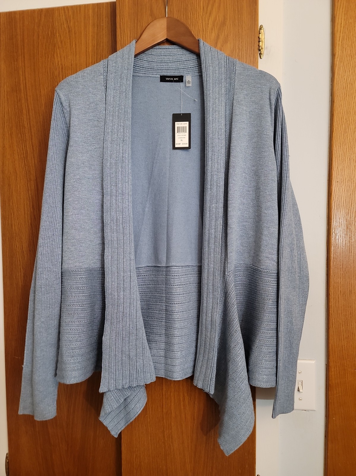 Verve Ami Womens Blue Cardigan XL NWT Verve Ami Womens Blue Cardigan XL NWT