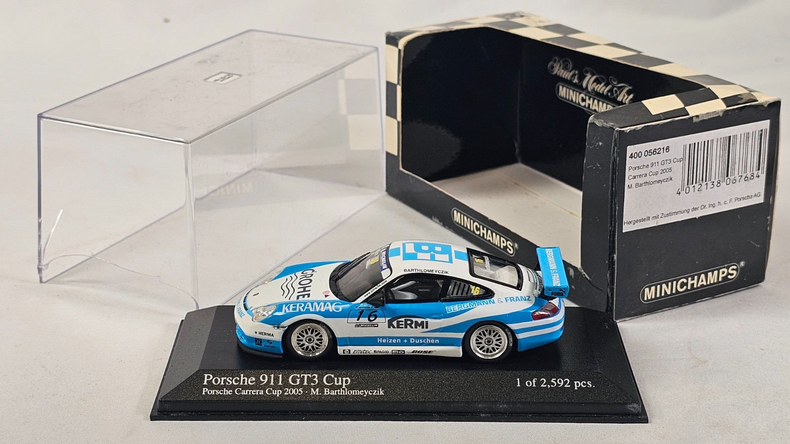 Porsche 911 GT3 Cup #16 – Carrera Cup 2005 – Minichamps 400 056216 1:43