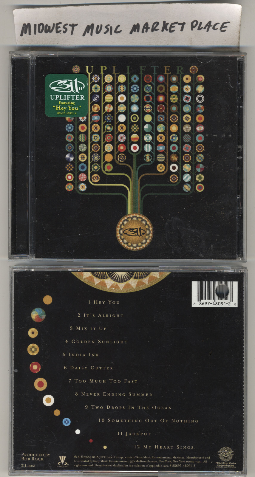 311 - Uplifter - MINT CD with Original \