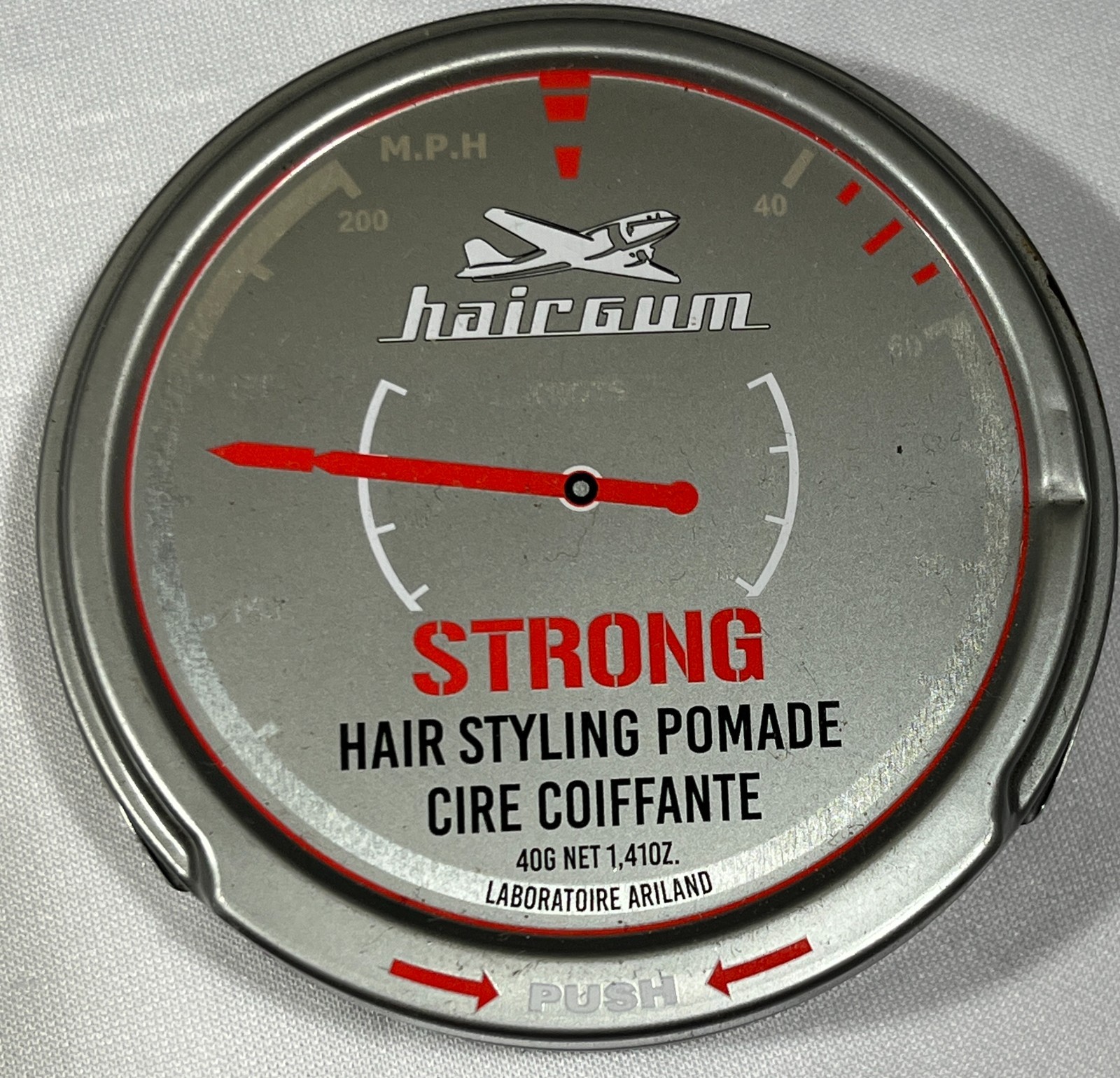 (AS IS) Hairgum Strong Hair Styling Pomade, 1.4 oz. - SEE IMAGES (AS IS) Hairgum Strong Hair Styling Pomade, 1.4 oz. - SEE IMAGES