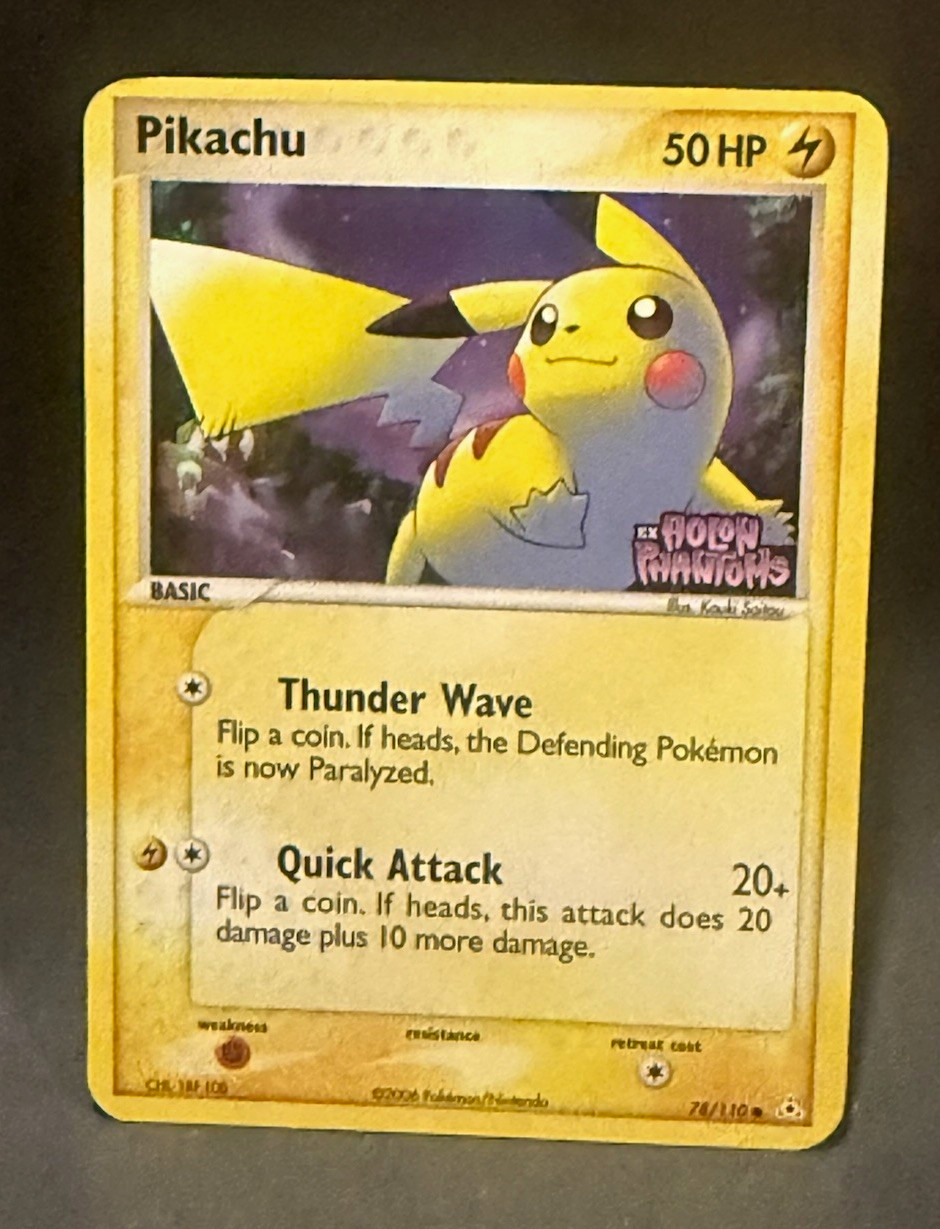 The Pokémon Company Pikachu EX Holon Phantoms Reverse Holo 78/110 50 HP 2006 EN