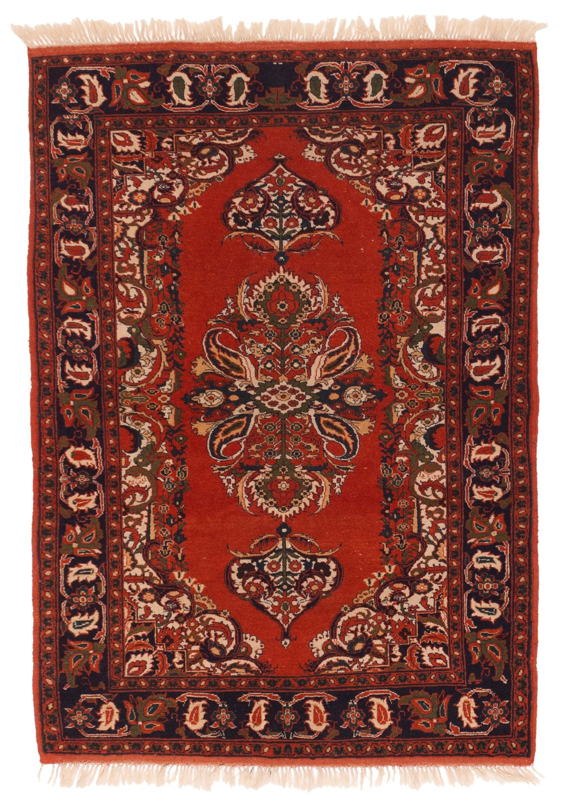 Traditional Vintage Hand-Knotted Area Rug 4\'2\