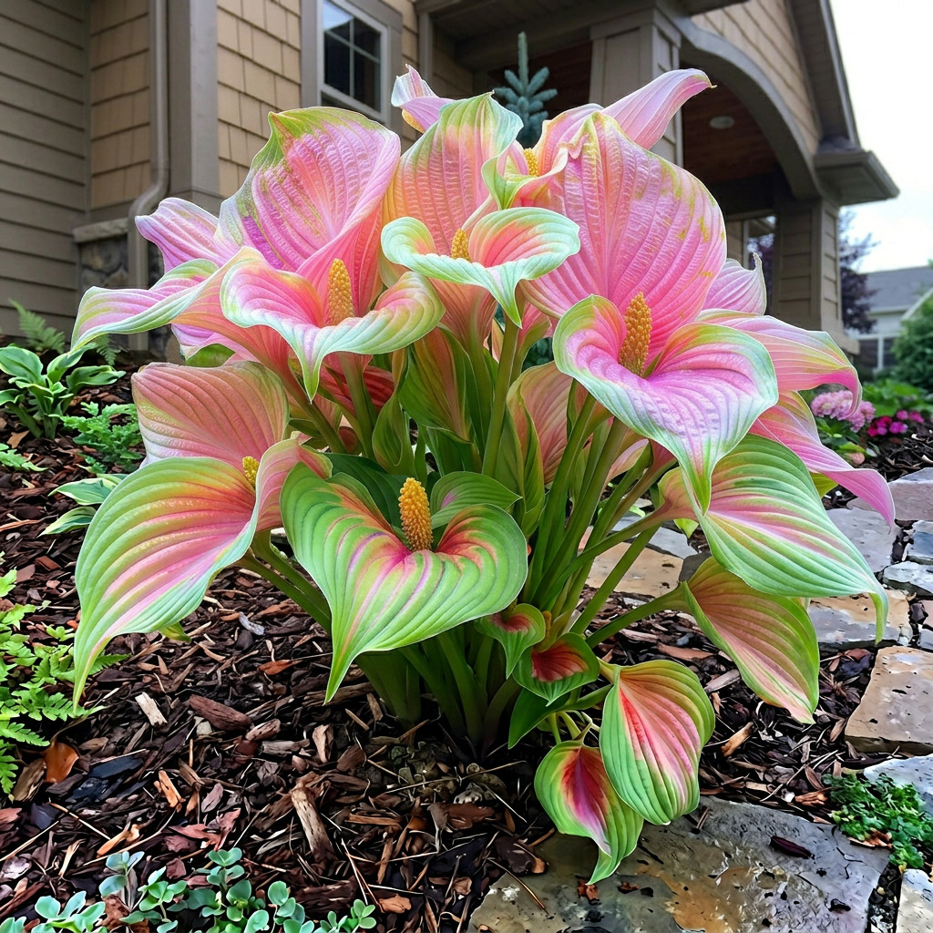 20 Caladium Pink Beautiful rare seeds for your garden or yard colorful flowers 20 Caladium Pink Beautiful rare seeds for your garden or yard colorful flowers