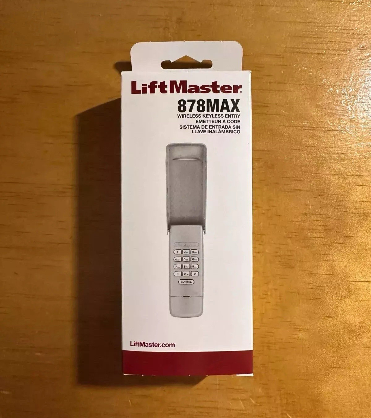 LiftMaster 878MAX Wireless Keyless Entry Garage Door Keypad Gray
