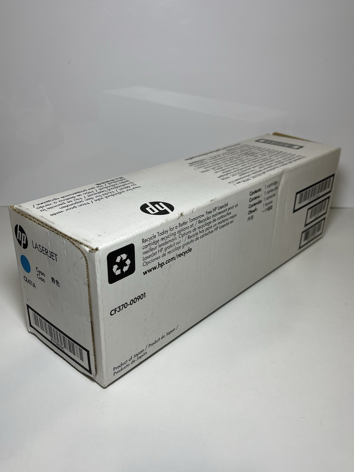 HP CE411A Genuine Toner Cartridge HP 305A Blue Toner Cyan - NEW Open Box HP CE411A Genuine Toner Cartridge HP 305A Blue Toner Cyan - NEW Open Box