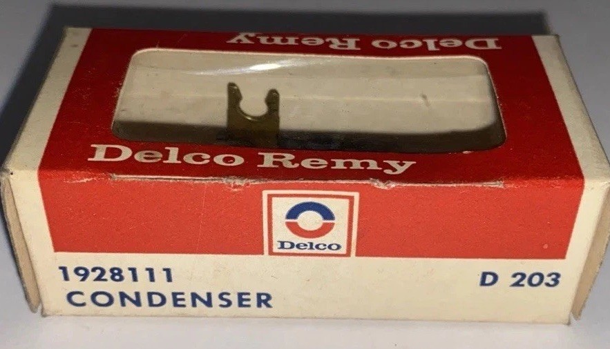 NOS New Delco Remy # D 203 / 1928111 Ignition Condenser for GM, AMC 6 Cylinder