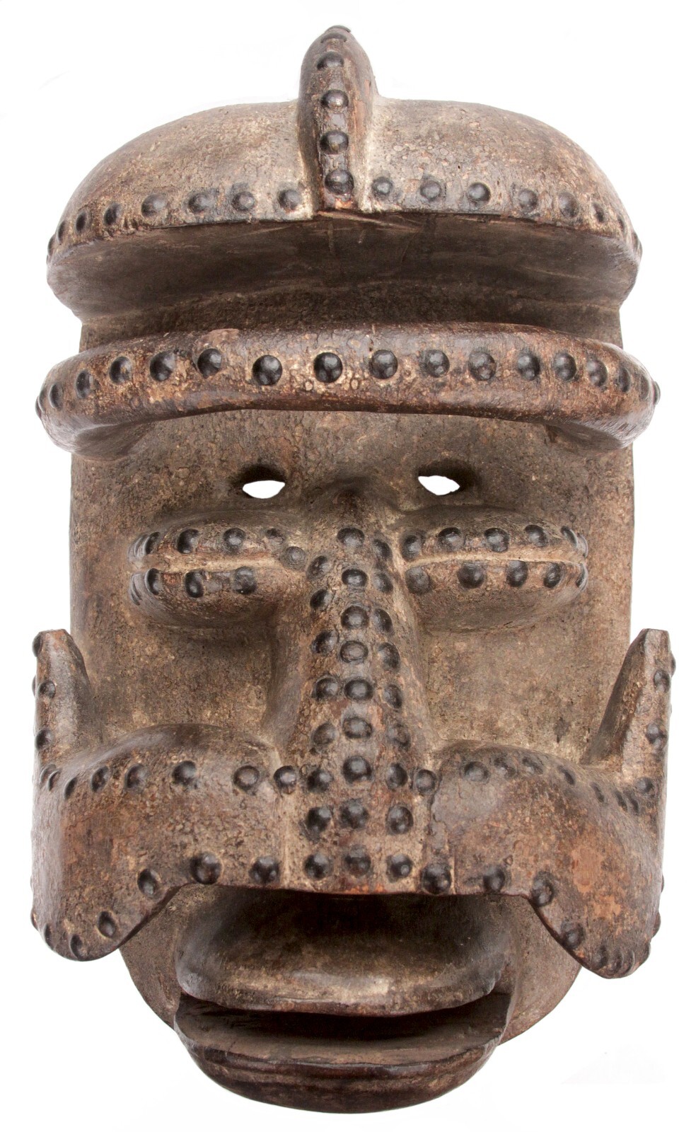 Vintage African Carved Wooden Bete Mask Ivory Coast Wood Africa Carrying Mask