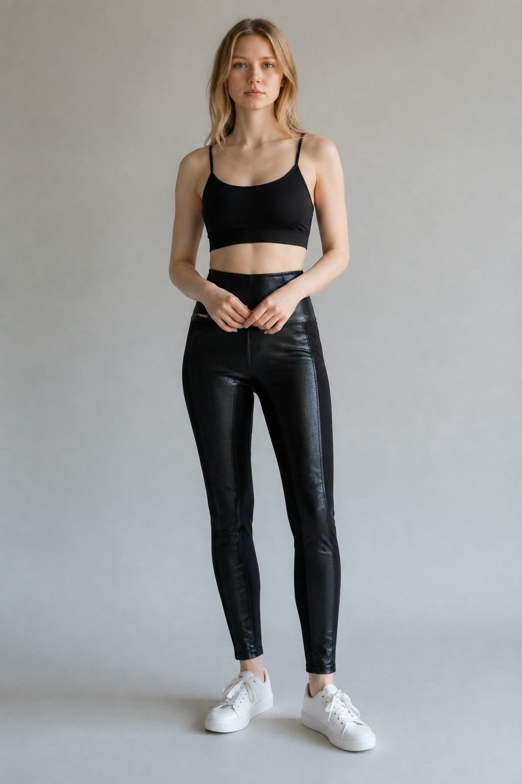 Lole Born in Montreal High Rise Stretch Ankle Yoga Leggings Womens M Black