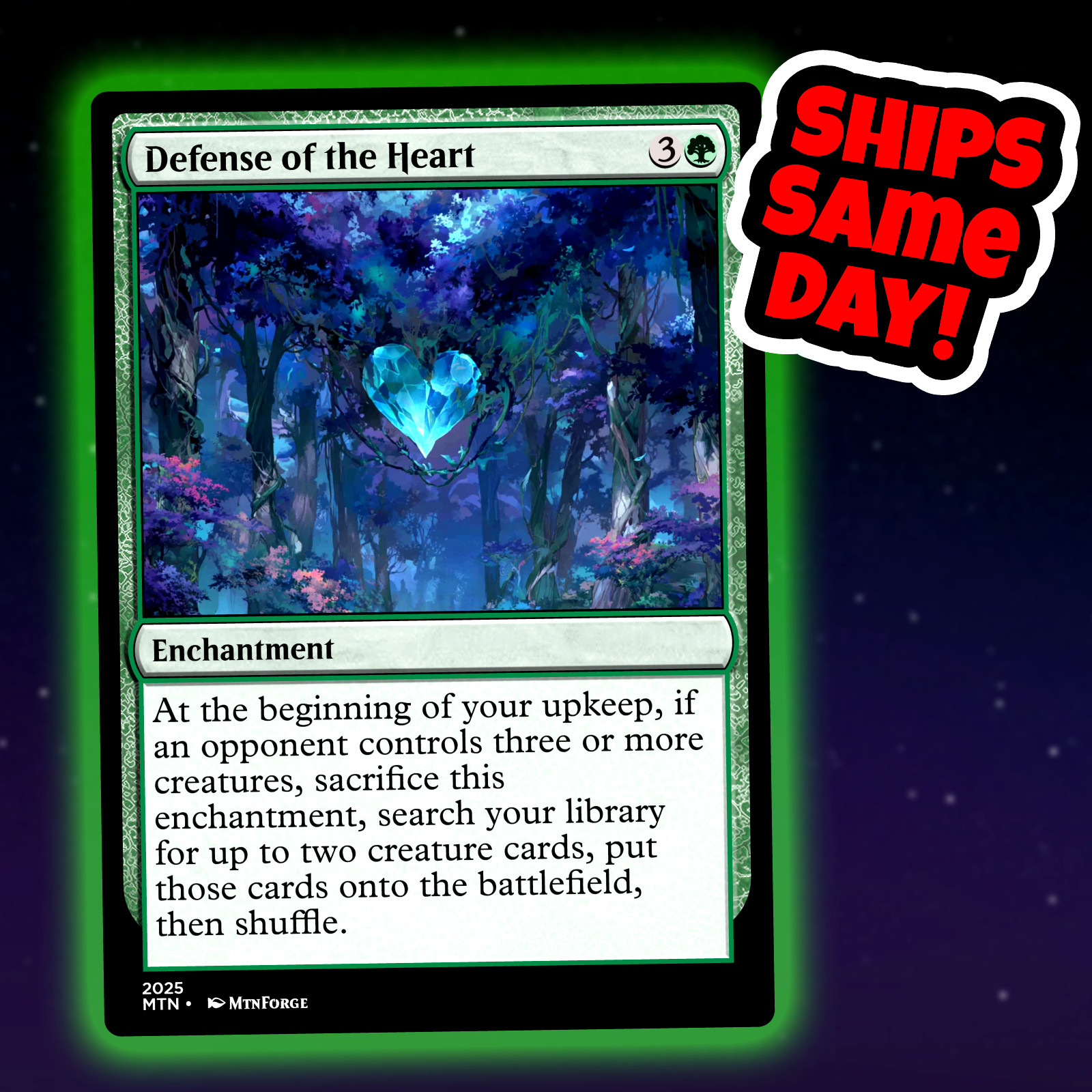 Defense Of The Heart - Custom Art Magic: The Gathering Playtest Card - Commander