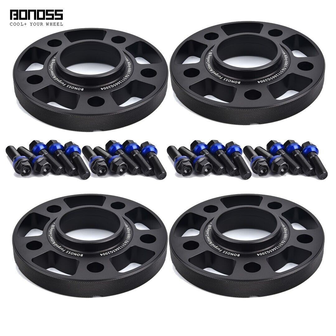 BONOSS 2x7mm+ 2x15mm for Porsche 911 991 718 Wheel Spacers 5x130 CB71.6+20 Bolts