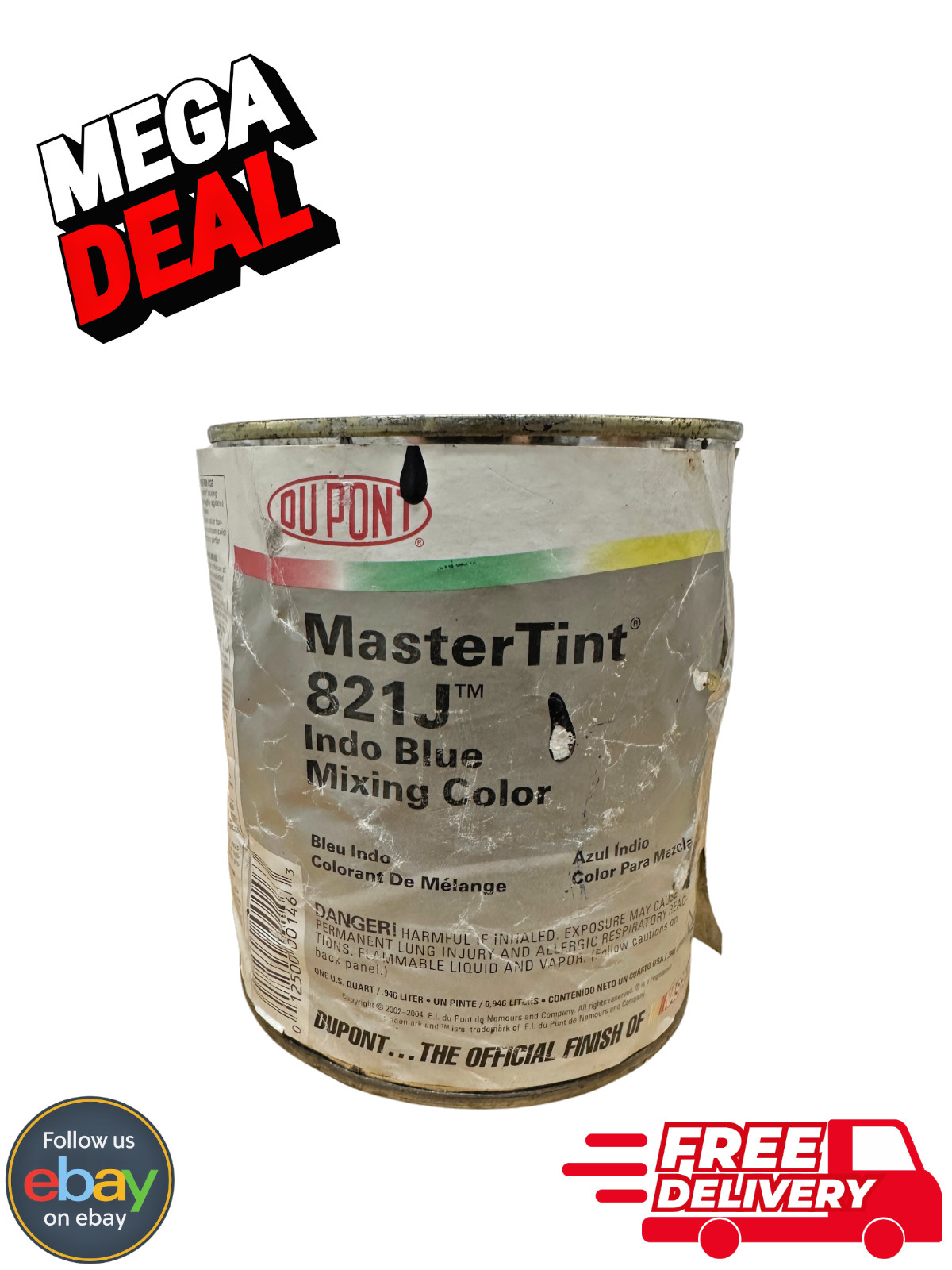 Axalta DuPont MasterTint 821J Indo Blue Mixing Color QT Axalta DuPont MasterTint 821J Indo Blue Mixing Color QT