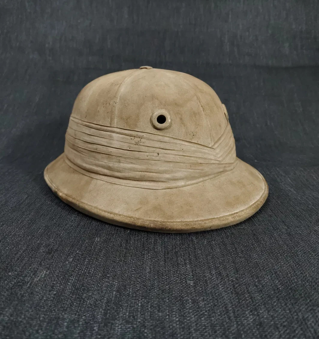 Antique British Colonial Pith Helmet Ranelagh England Colombia Leticia War 1932