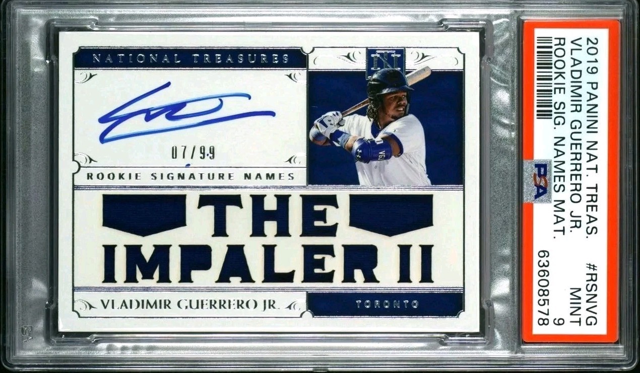 Vladimir Guerrero Jr 2019 Panini NT Impaler II Rookie RC RPA PSA 9 *POP 2* 👀🤯✅