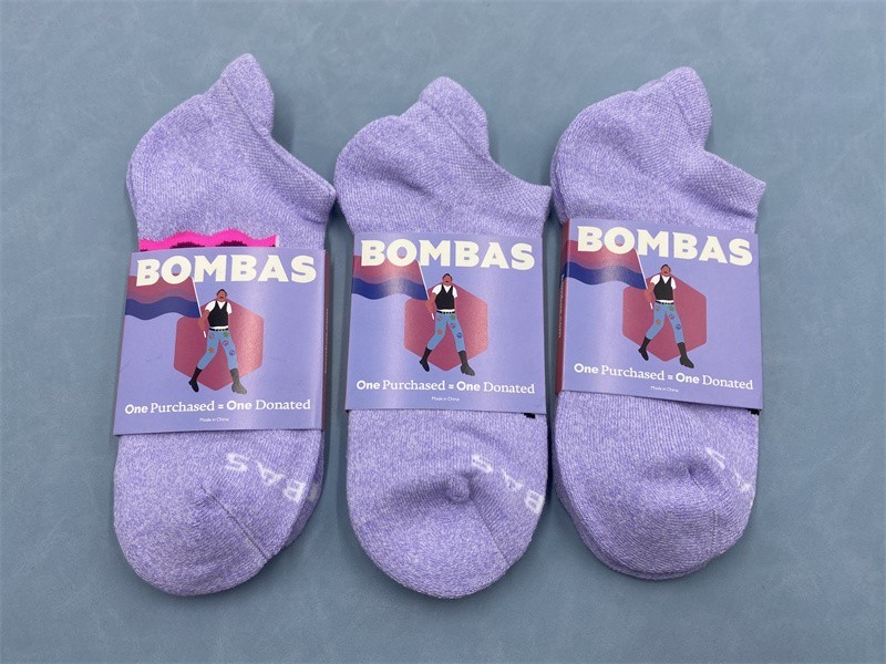Original tag~BOMBAS 3 Pairs Women Honeycomb Solid Ankle Socks Size M Purple Original tag~BOMBAS 3 Pairs Women Honeycomb Solid Ankle Socks Size M Purple