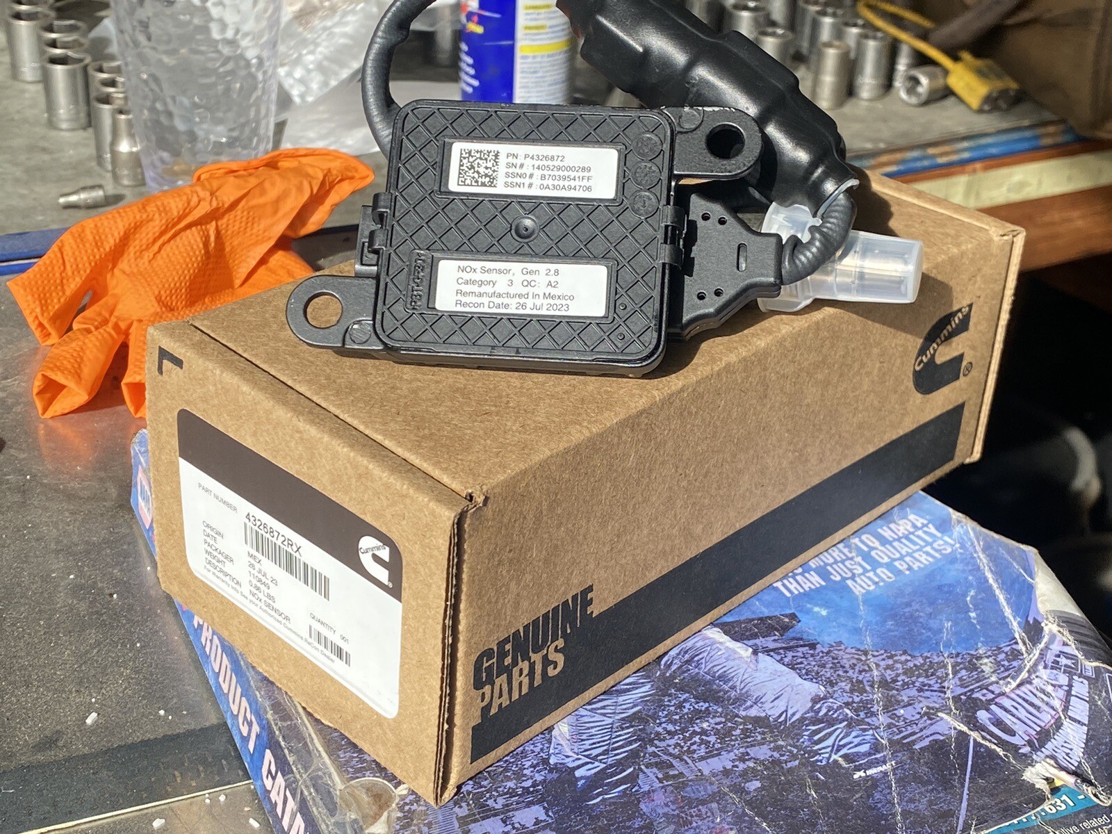 Genuine Cummins NOx Sensor 4326872RX for 15 liter ISX/QSX Cummins engines