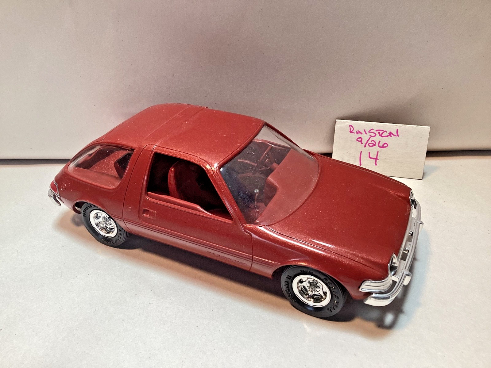 Vintage MPC AMC Pacer X dealer promo car 1/25