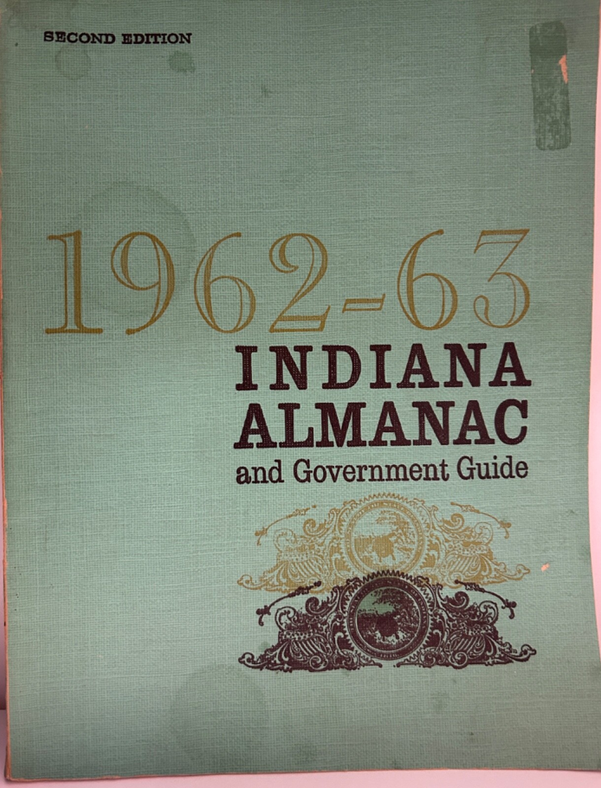 Vintage 1962-63 Indiana Almanac & Govt. Guide 2nd Ed.