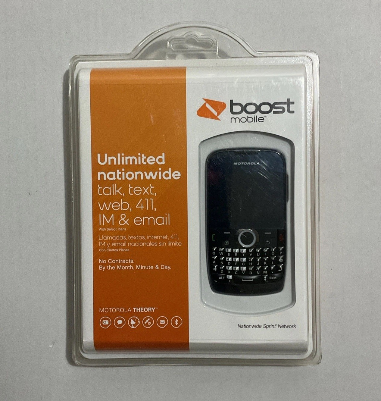 Black Motorola Theory - (Boost Mobile) Cellular - Factory Sealed Brand New Black Motorola Theory - (Boost Mobile) Cellular - Factory Sealed Brand New
