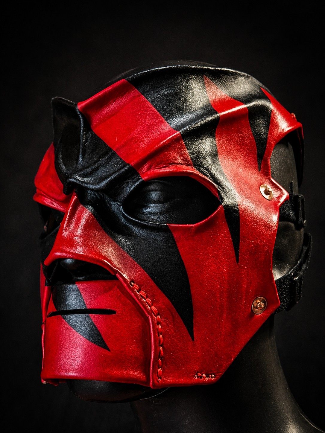WWE Leather Kane 1997 Wrestling Mask Replica Wwf Custom *Made to Order*