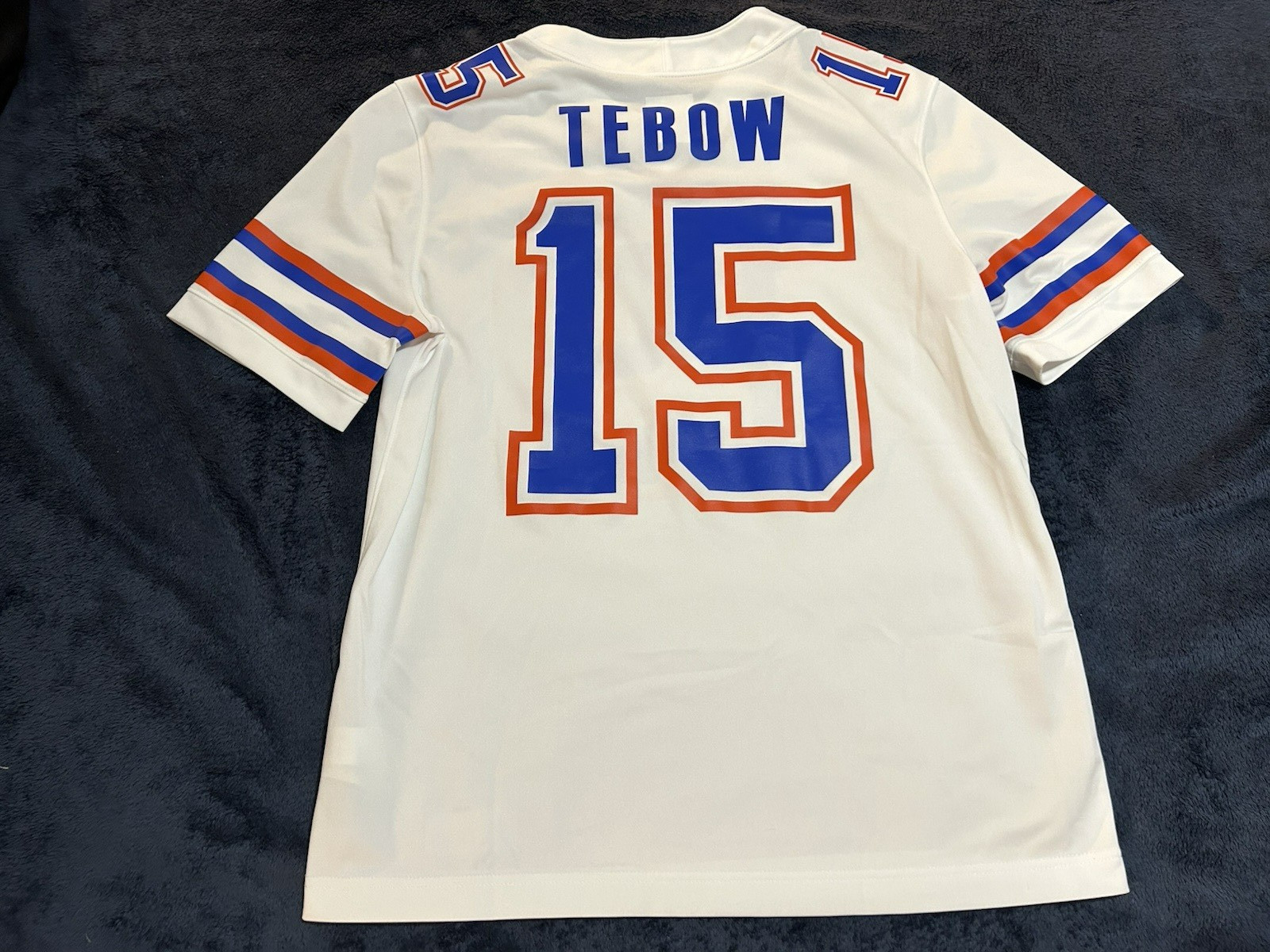 Jordan TIM TEBOW #15 Florida Gators Jersey Men Large L White Ring of Honor Patch