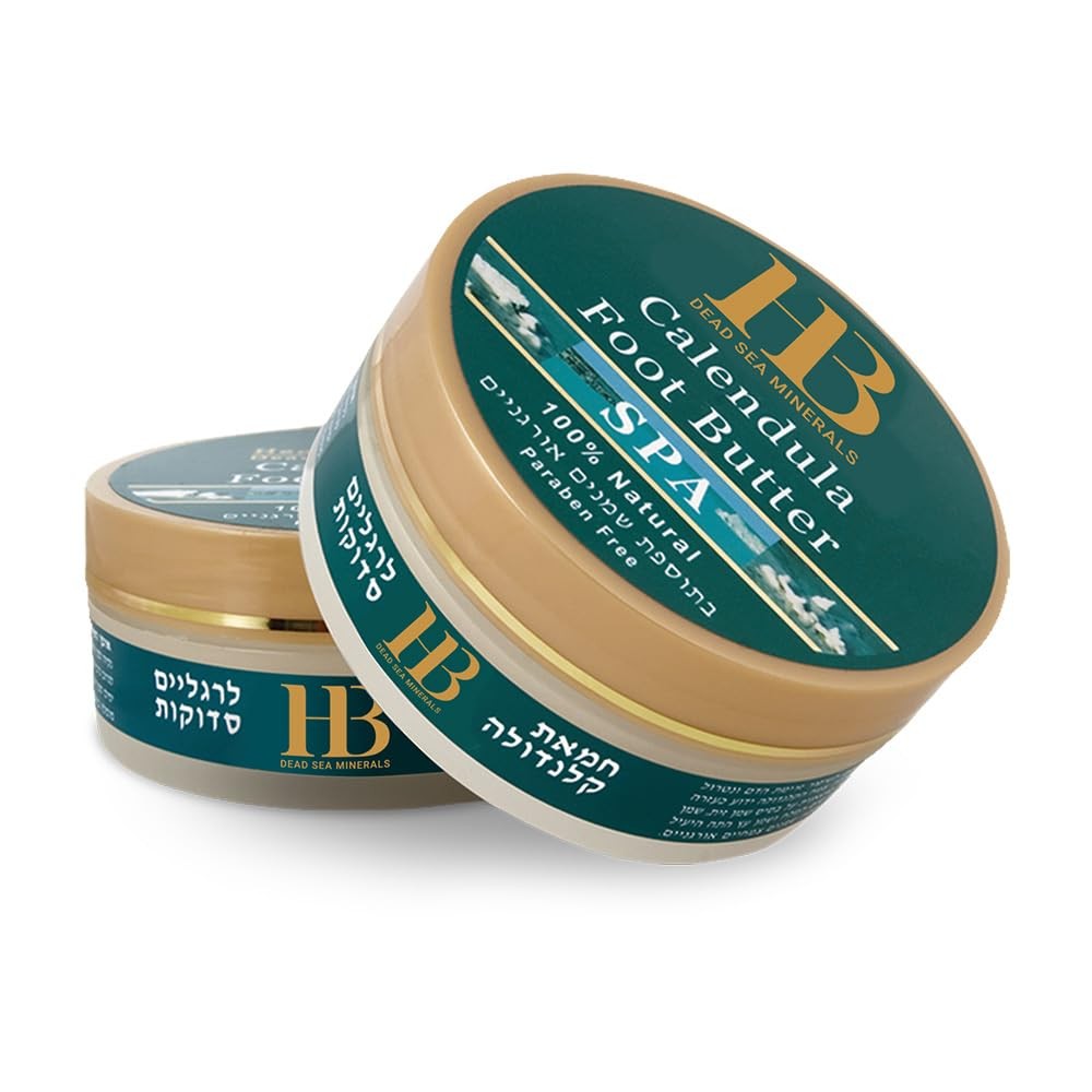 HB Dead Sea Calendula Foot Butter 100ml Dry Rough Feet Moisturizing Cream