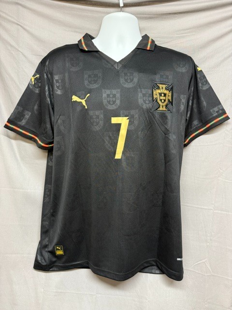 Portugal Ronaldo Pantera Negra Short Sleeve Jersey 