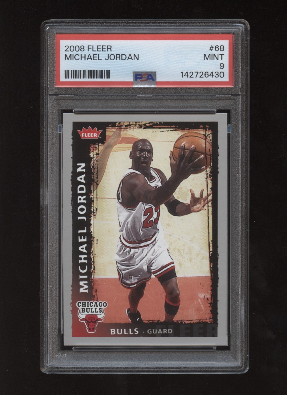 2008-09 Fleer Michael Jordan #68 PSA 9 Mint Chicago Bulls HOF 2008-09 Fleer Michael Jordan #68 PSA 9 Mint Chicago Bulls HOF