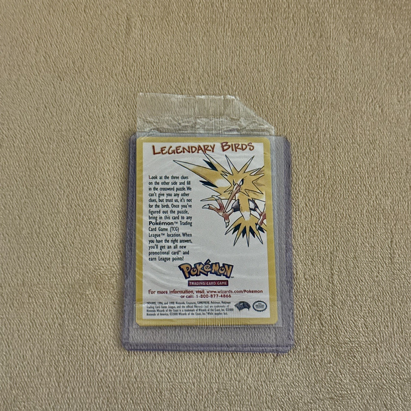 Pokemon WOTC Legendary Birds Promo Sealed Movie 2000 Articuno Moltres Zapdos New Pokemon WOTC Legendary Birds Promo Sealed Movie 2000 Articuno Moltres Zapdos New