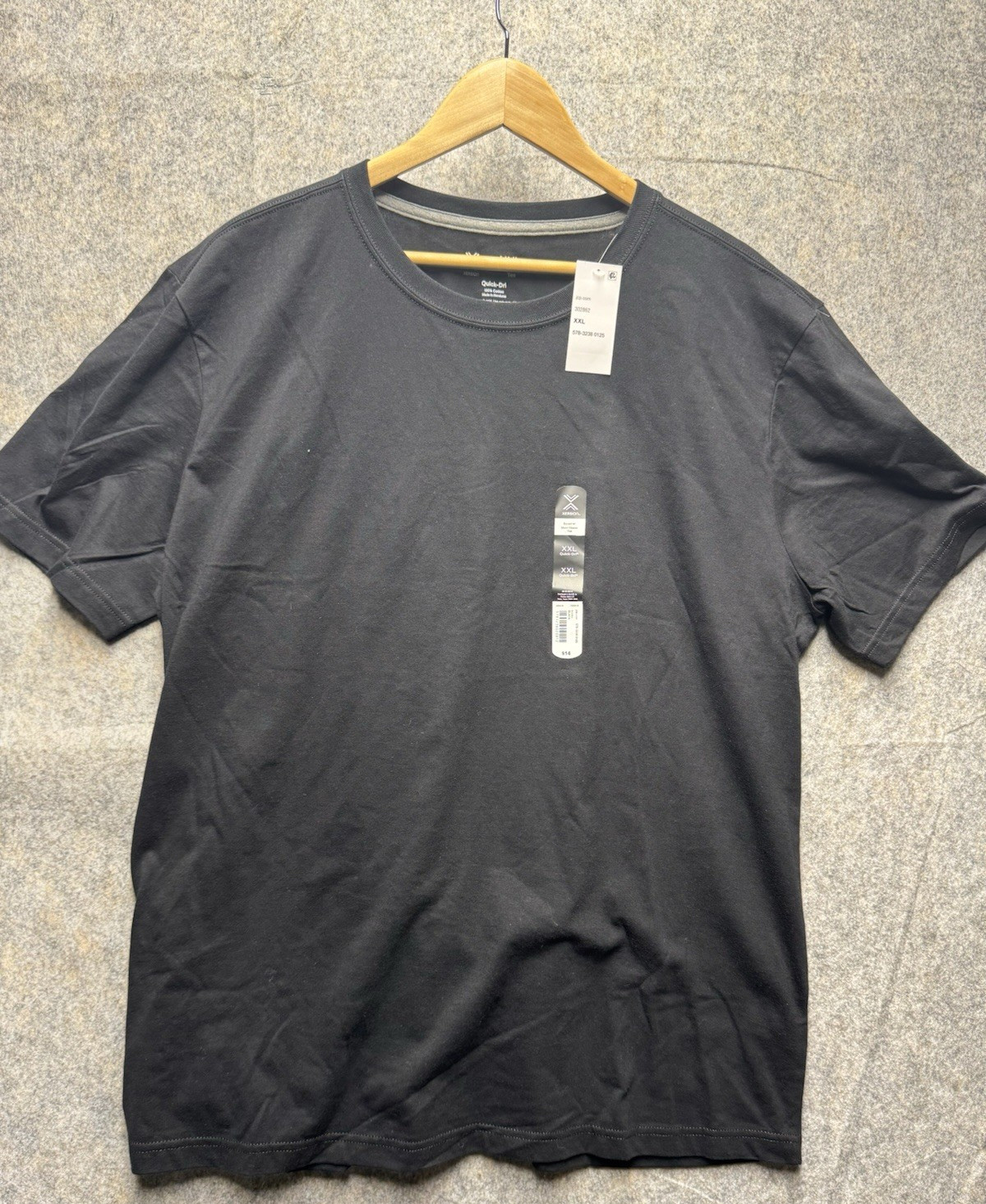 Xersion Xtreme Tee Black Short Sleeve Cotton T-Shirt Men\'s 2XL