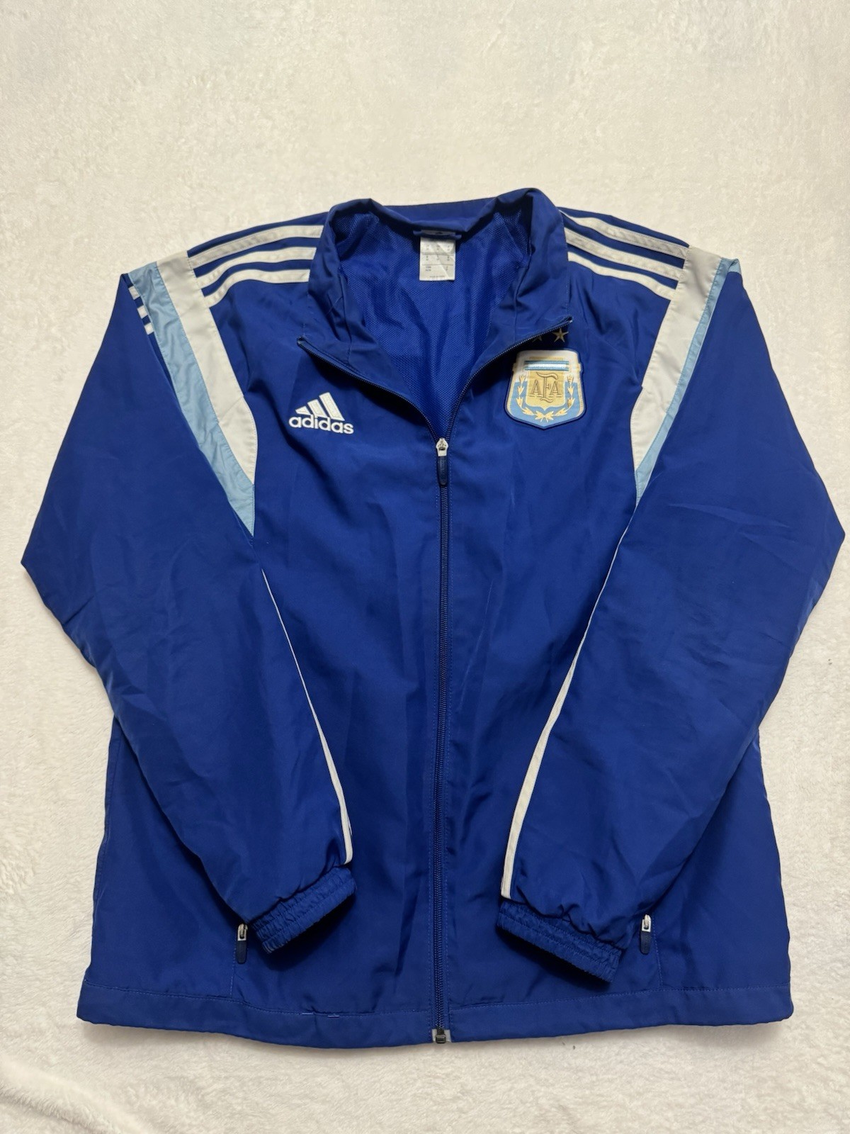 Adidas Men’s Argentina AFA Originals Lucid Blue Track Top Jacket Size M