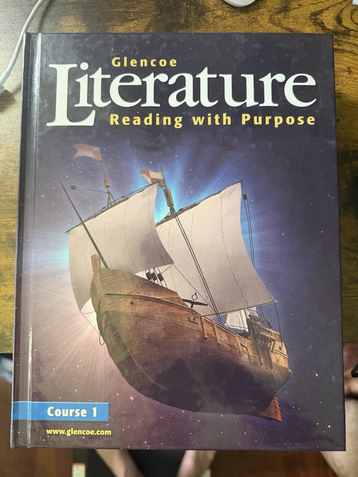 Glencoe Literature Reading with Purpose Course 1 Hardcover McGraw-Hill Textbook