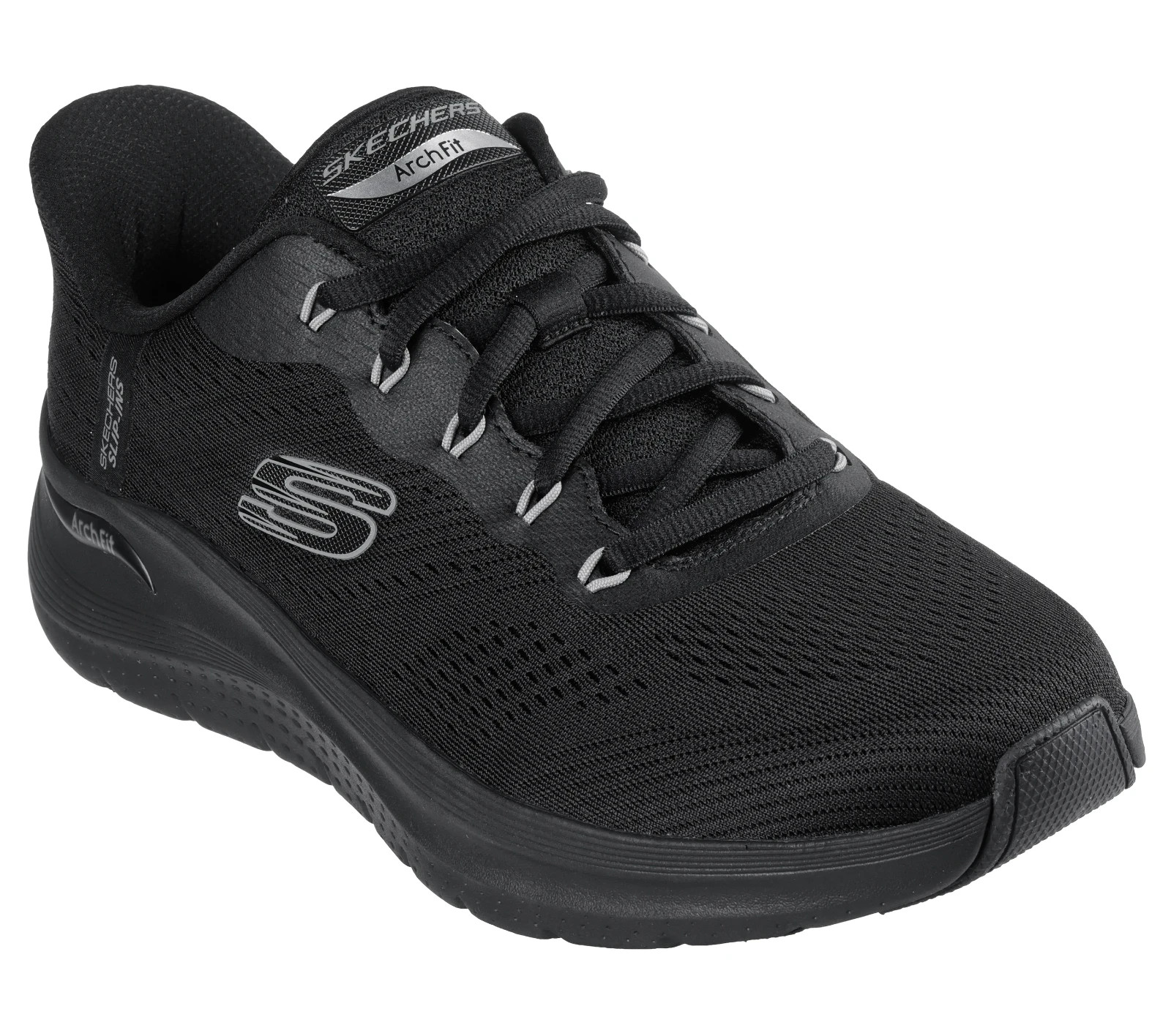 Skechers Shoes Men Slip Ins Comfort Black Casual Arch Fit Air Memory foam 232712