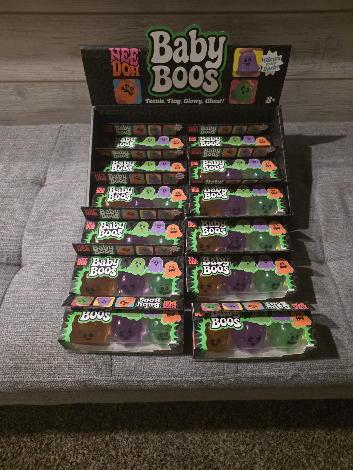Rare Baby Boos Glowy Ghost 3  Set Of 3  - New Release Needoh Authentic 9 Ghosts