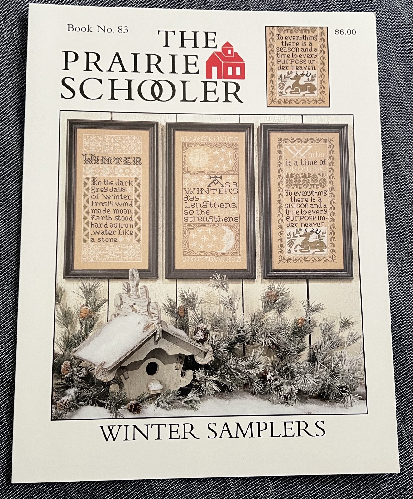 Prairie Schooler #83 WINTER SAMPLERS Cross Stitch Charts Patterns