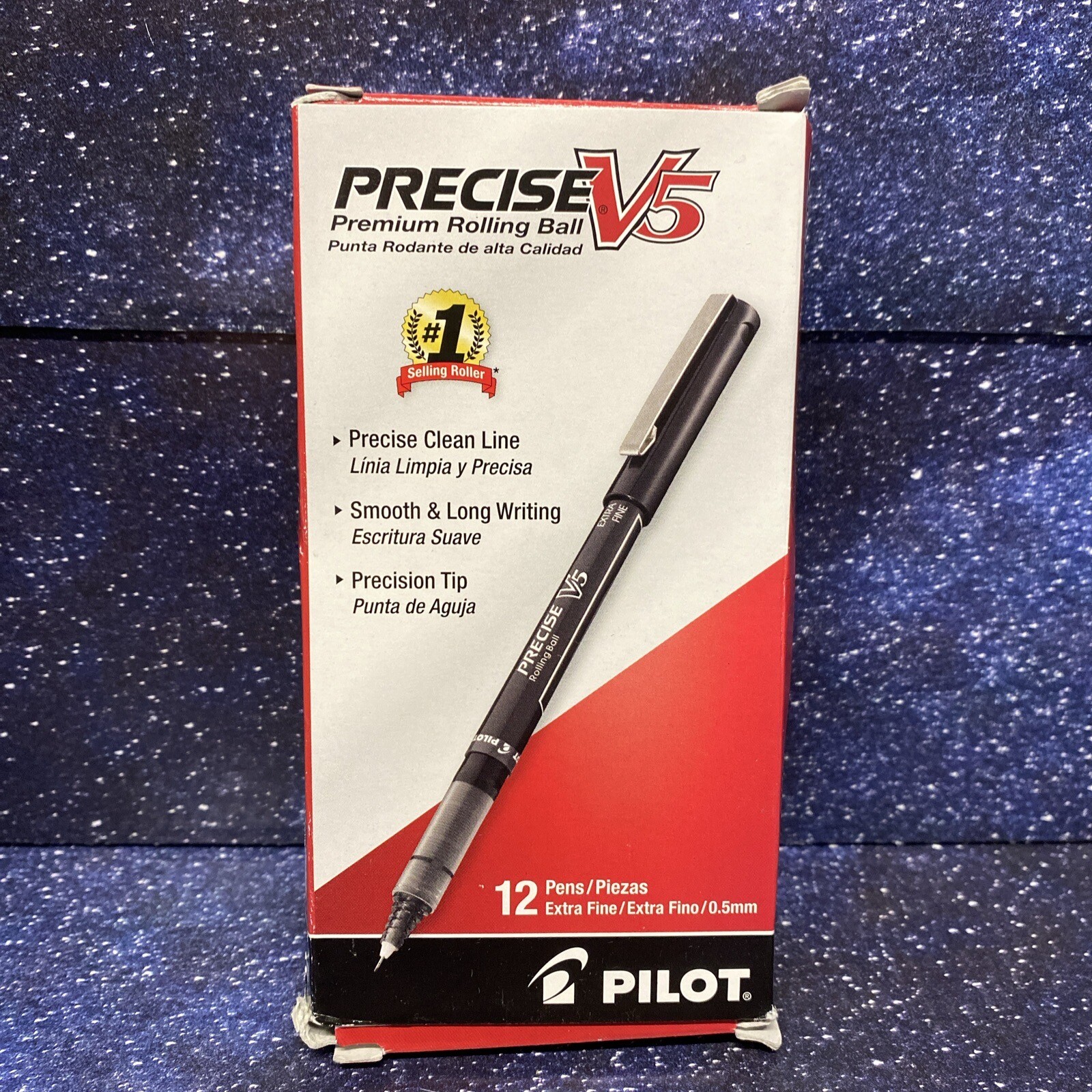 Pilot Precise V5 Stick Rollerball (12 Ct) Pen - Extra Fine Point- Black - Pilot Precise V5 Stick Rollerball (12 Ct) Pen - Extra Fine Point- Black -