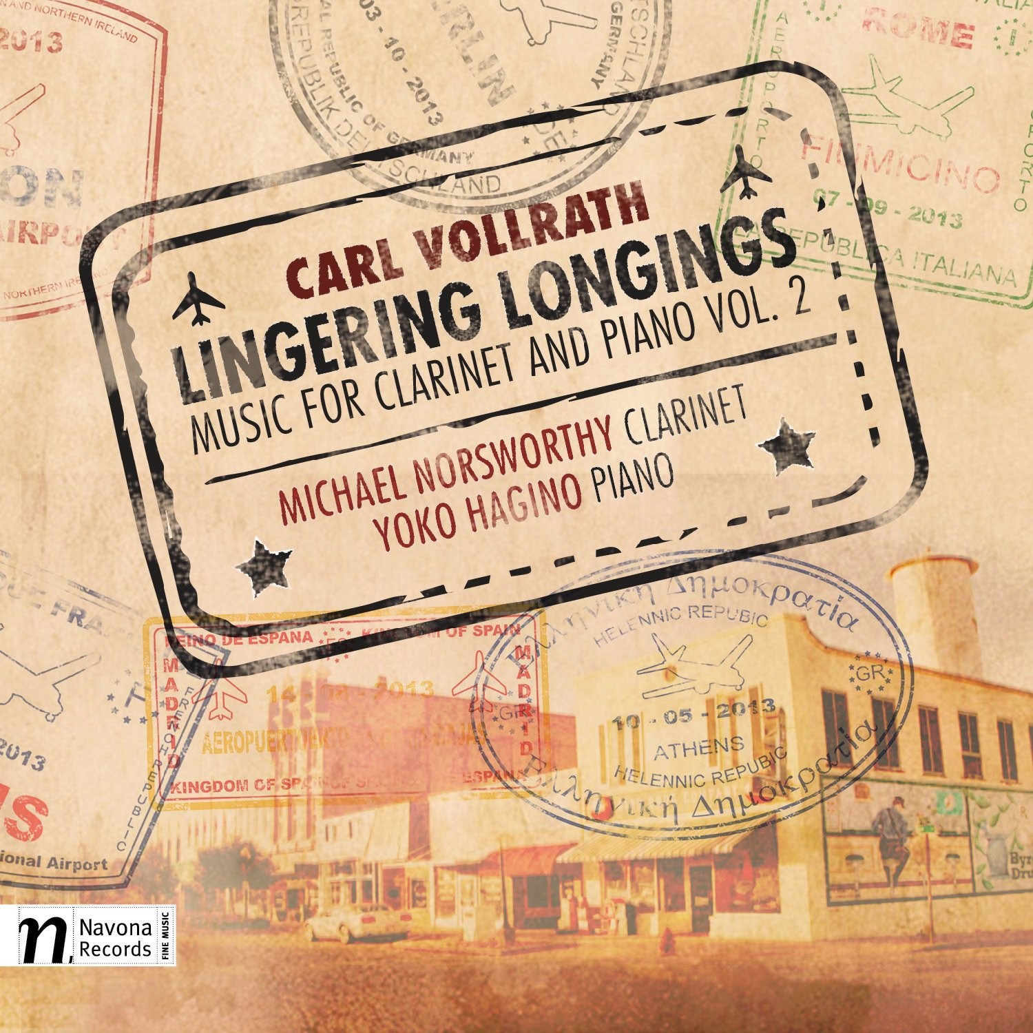CARL VOLLRATH Carl Vollrath: Lingering Longings - Music for Clarinet & Pian (CD)