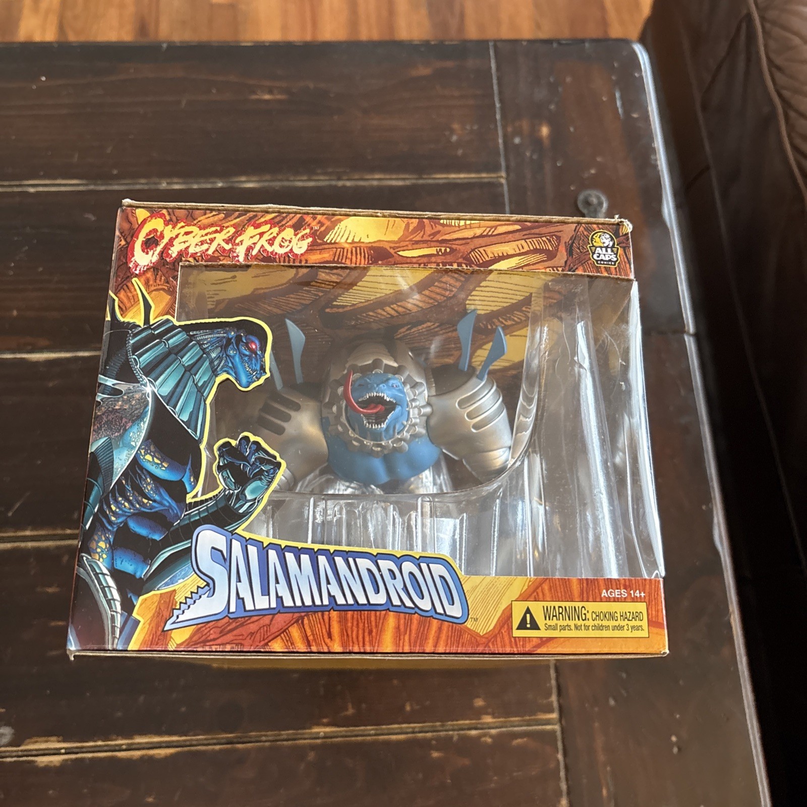 Salamandroid PVC Figure NIB Cyberfrog: Rekt Planet All Caps Comics 