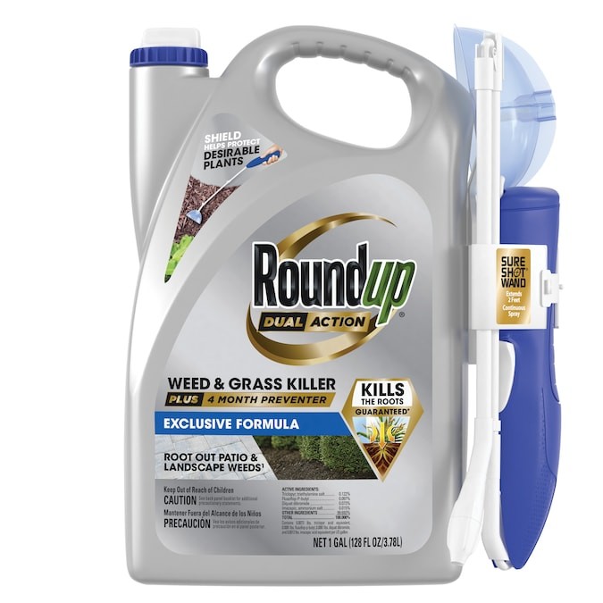 Roundup Dual Action Weed & Grass Killer Plus 4 Month Preventer 1 Gallon Spray Roundup Dual Action Weed & Grass Killer Plus 4 Month Preventer 1 Gallon Spray