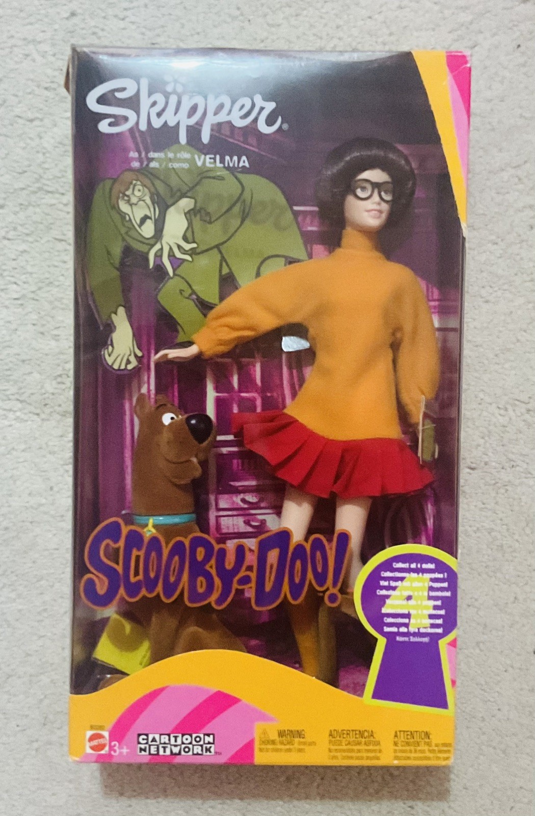 Vintage Mattel Barbie Skipper As Velma Scooby-Doo Doll