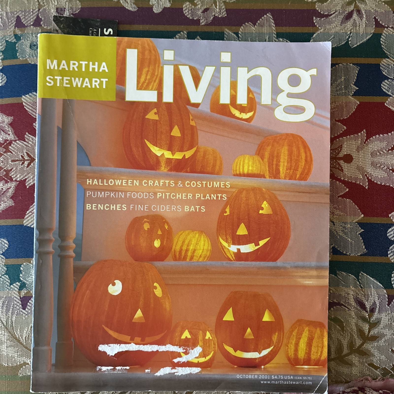 MARTHA STEWART LIVING VINTAGE~OCTOBER 2001~#95  JACK-O-LANTERNS