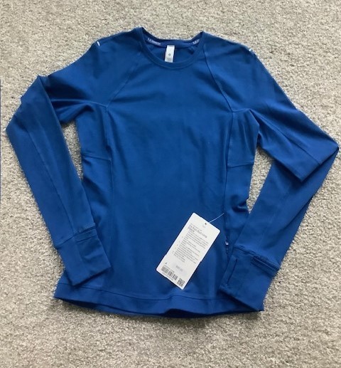 Lululemon It\'s Rulu Run Long Sleeve Symphony Blue sz 4 New NWT