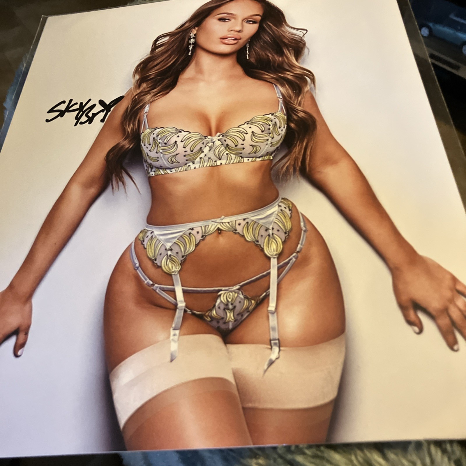 Sky Bri Signed Autograph 8x10 Photo Adult Film Actress Sexy Model COA