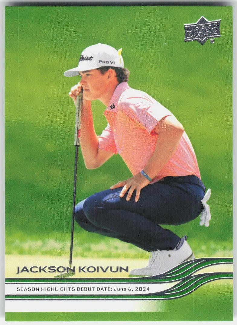 Jackson Koivun 2026 Upper Deck Golf Rookie Debut Rookie Card RC #90 Jackson Koivun 2026 Upper Deck Golf Rookie Debut Rookie Card RC #90