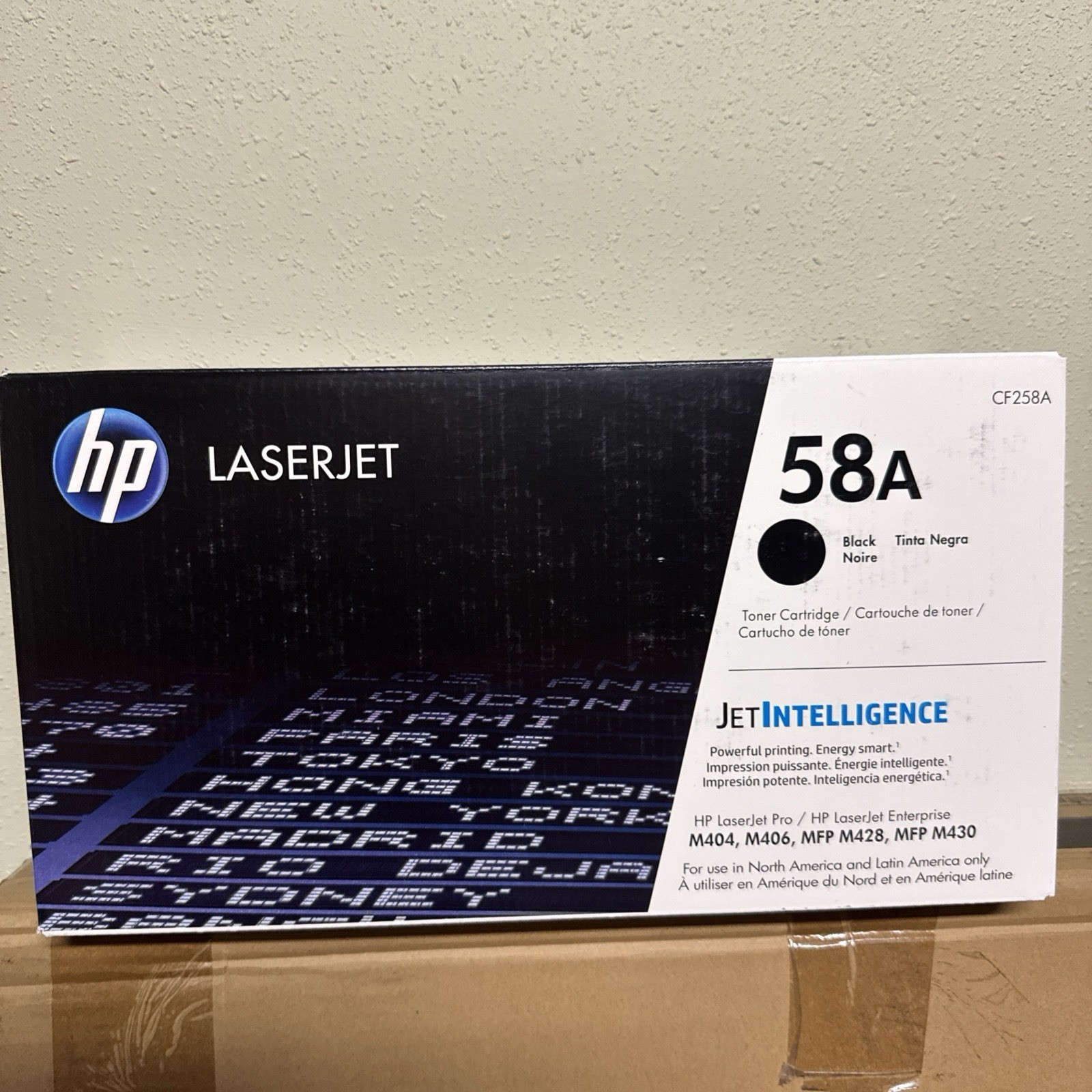 HP 58A CF258A Genuine Black Laser Toner Cartridge (unopened)