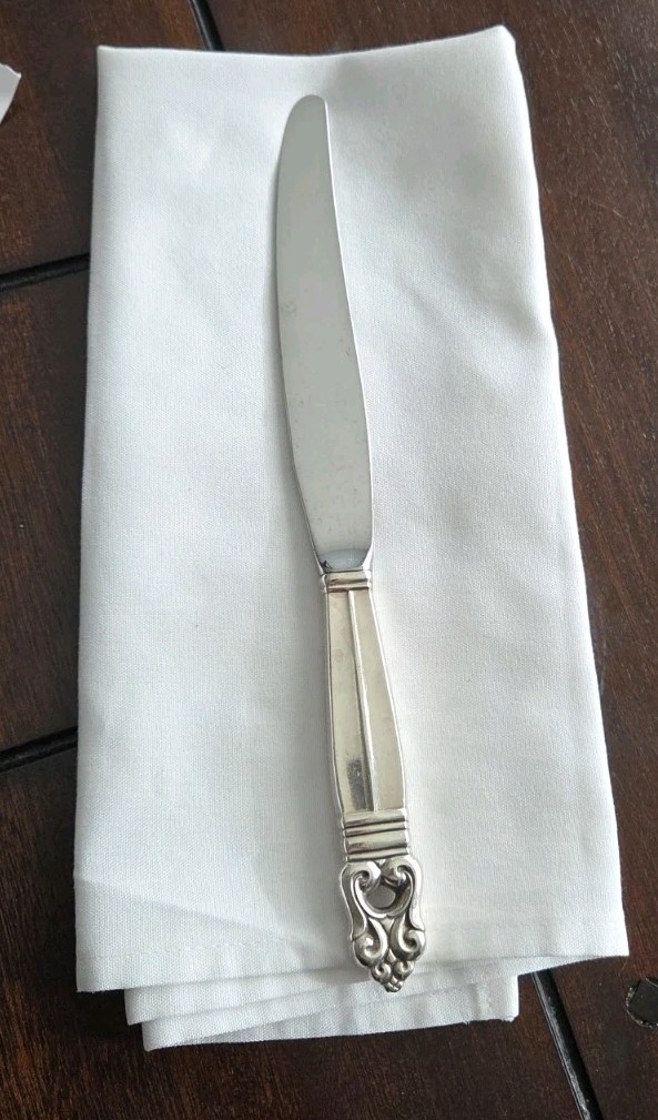 Estate Sale-International Silver Royal Danish Hollow Handle Dinner Knife 9.75\