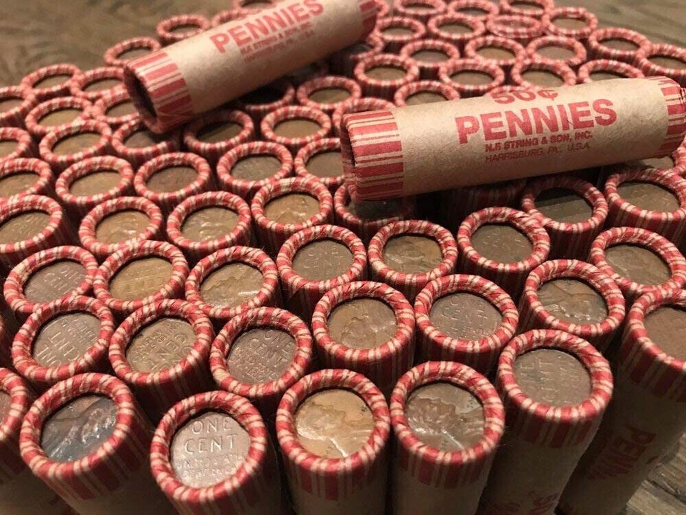 ESTATE SALE ~ TWO Wheat Penny Rolls ~ 100 Cents