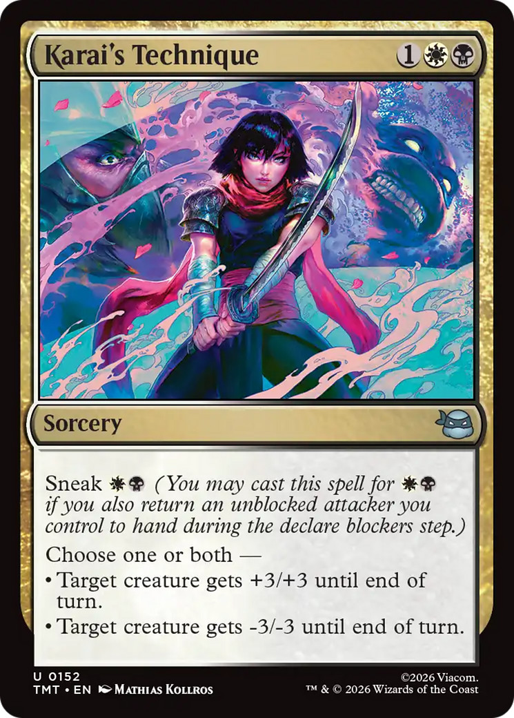 x1 Karai\'s Technique TMT Ninja Turtles MTG 152 M/NM 1x x1 Karai\'s Technique TMT Ninja Turtles MTG 152 M/NM 1x