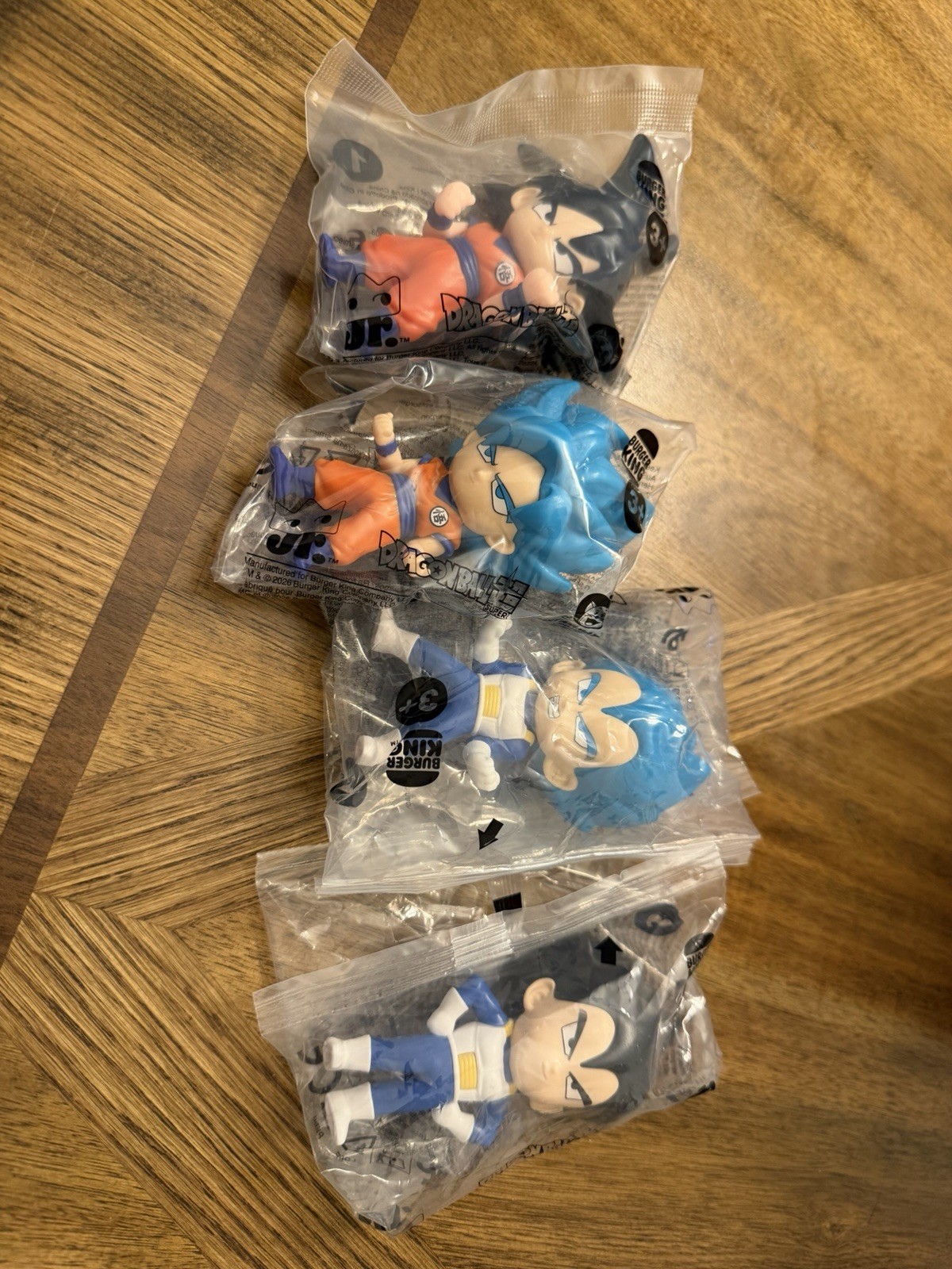 Dragon Ball Z Burger King Toy Set Of 4 | Goku 1 & 2| Vegeta 1 & 2| Limited Quant